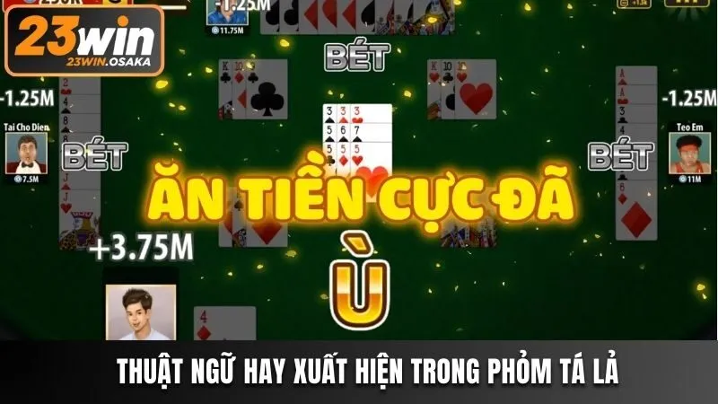 Thuật ngữ hay xuất hiện trong Phỏm Tá Lả